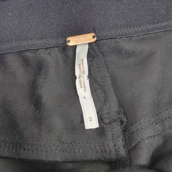 Free People Womens Size 2 Vegan Leather Leggings Black Stretch NWT - Picture 6 of 9